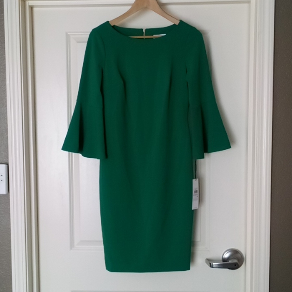 NWT Calvin Klein Bell Sleeve Dress